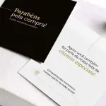 Card Obrigada Thank You 30 unidades | Preto