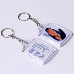 Chaveiro acrílico personalizado retangular 3x4cm