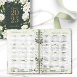 Planner datado 2025 - Rosa Branca