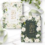 Planner datado 2025 - Rosa Branca