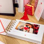 Mini álbum scrapbook páginas pretas