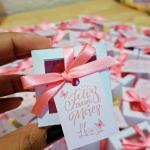 Mini sabonete artesanal com caixinha - 50 unidades