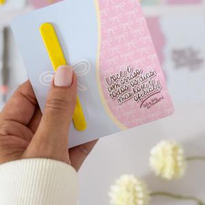Card personalizado com lixa - Kit 10 unidades