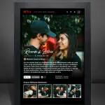 Quadro Netflix A4 - Acetato
