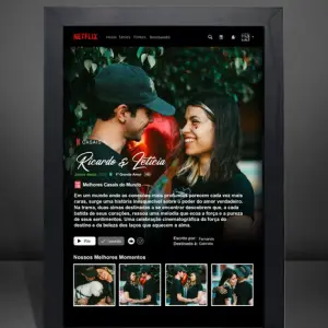 Quadro Netflix A4 - Vidro