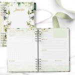 Planner datado 2025 - Rosa Branca