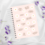 Caderno A5 100 folhas - Motivacionais Rosa