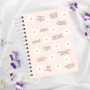 Caderno A5 100 folhas - Motivacionais Rosa