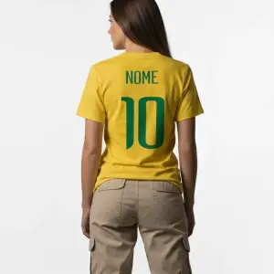 Camisa Brasil personalizada com nome