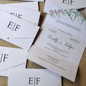 Convite de Casamento Simples