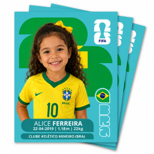 Figurinha personalizada da copa