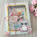 Bloco A6 com caixinha e caneta