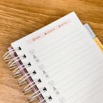 Mini caderno logins e senhas