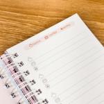 Mini caderno logins e senhas