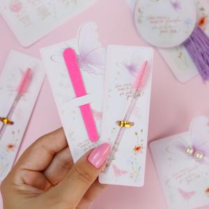 Card com escovinha ou lixa - Kit 50 unidades