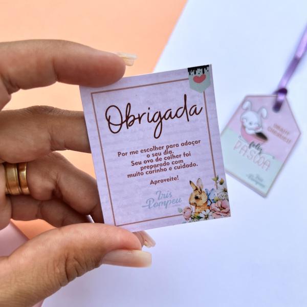 Card Agradecimento - Páscoa | 20 unidades