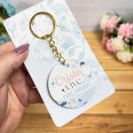 Chaveiro MDF 5cm x 5cm - Frases