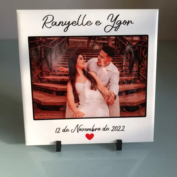 Azulejo Personalizado Fotos e Frases - 15x15cm