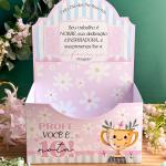 Caixa envelope + caneca personalizada e chocolate