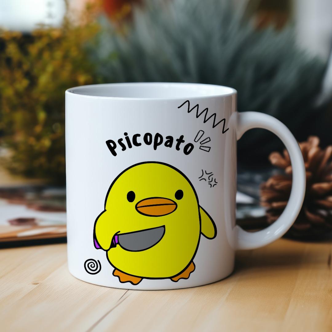 Caneca Porcelana - Me irrita pato ver