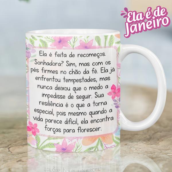 Caneca Porcelana - Mulheres de cada mês