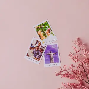 Mini polaroide com imã - A8 (5,2 x 7,4)