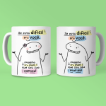 Caneca - Se está difícil pra você (esposa/marido) | Kit 2 unidades