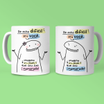 Caneca - Se está difícil pra você (namorado/namorada) | Kit 2 unidades