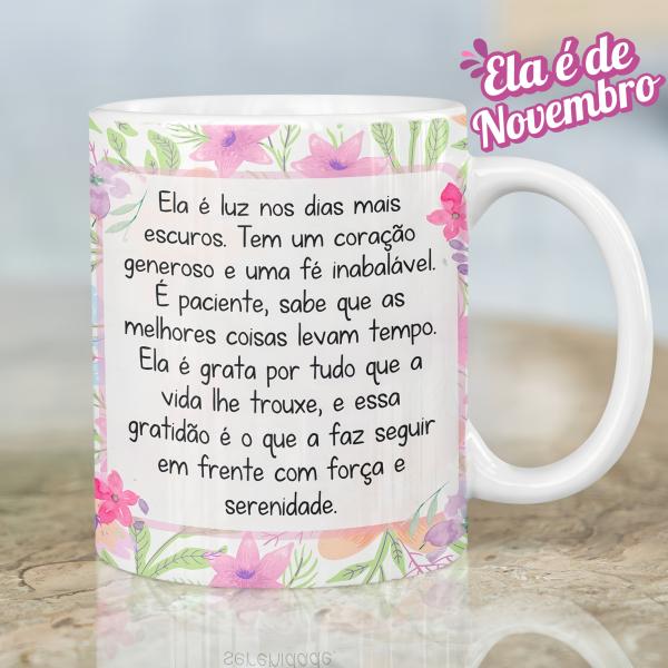 Caneca Porcelana - Mulheres de cada mês