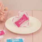 Card coração com bala personalizada - 10 unidades