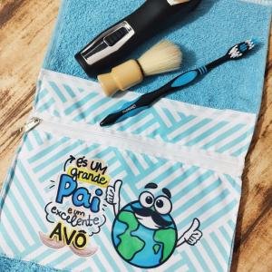 Toalha com bolso personalizado
