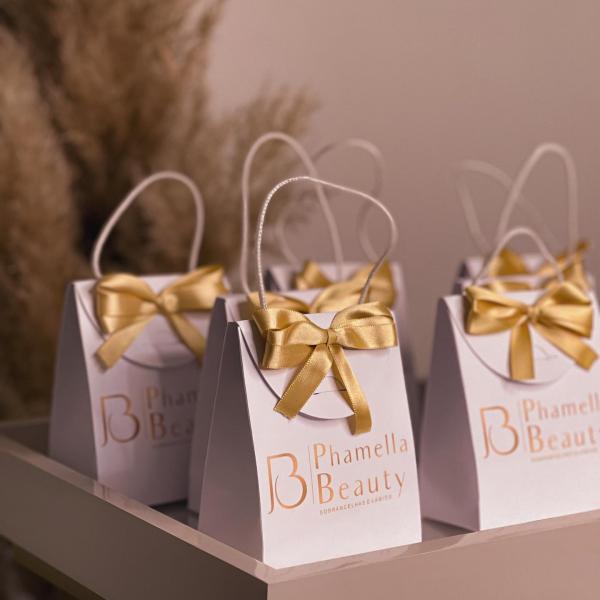Sacola de Papel Branca | Personalizada