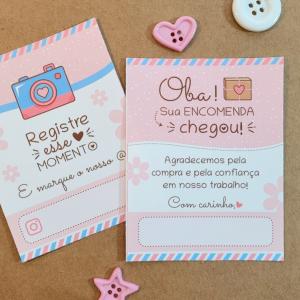 Card Oba sua encomenda chegou - 30 unidades