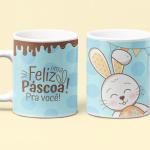 Caneca Porcelana | Feliz Páscoa
