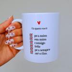 Caneca porcelana - Eu quero você