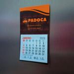 Calendário magnético personalizado 5cm x 8,8cm - 50 unidades