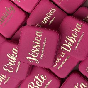 Mini porta joias de bolsa personalizado