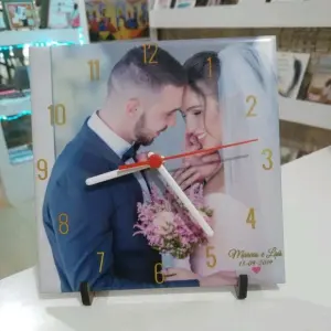 Azulejo Relógio 15cm x 15cm Personalizado