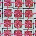 Mini sabonete mini rosa + caixinha