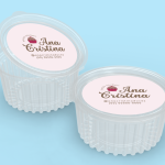 Adesivo personalizado 6x6cm - 50 unidades